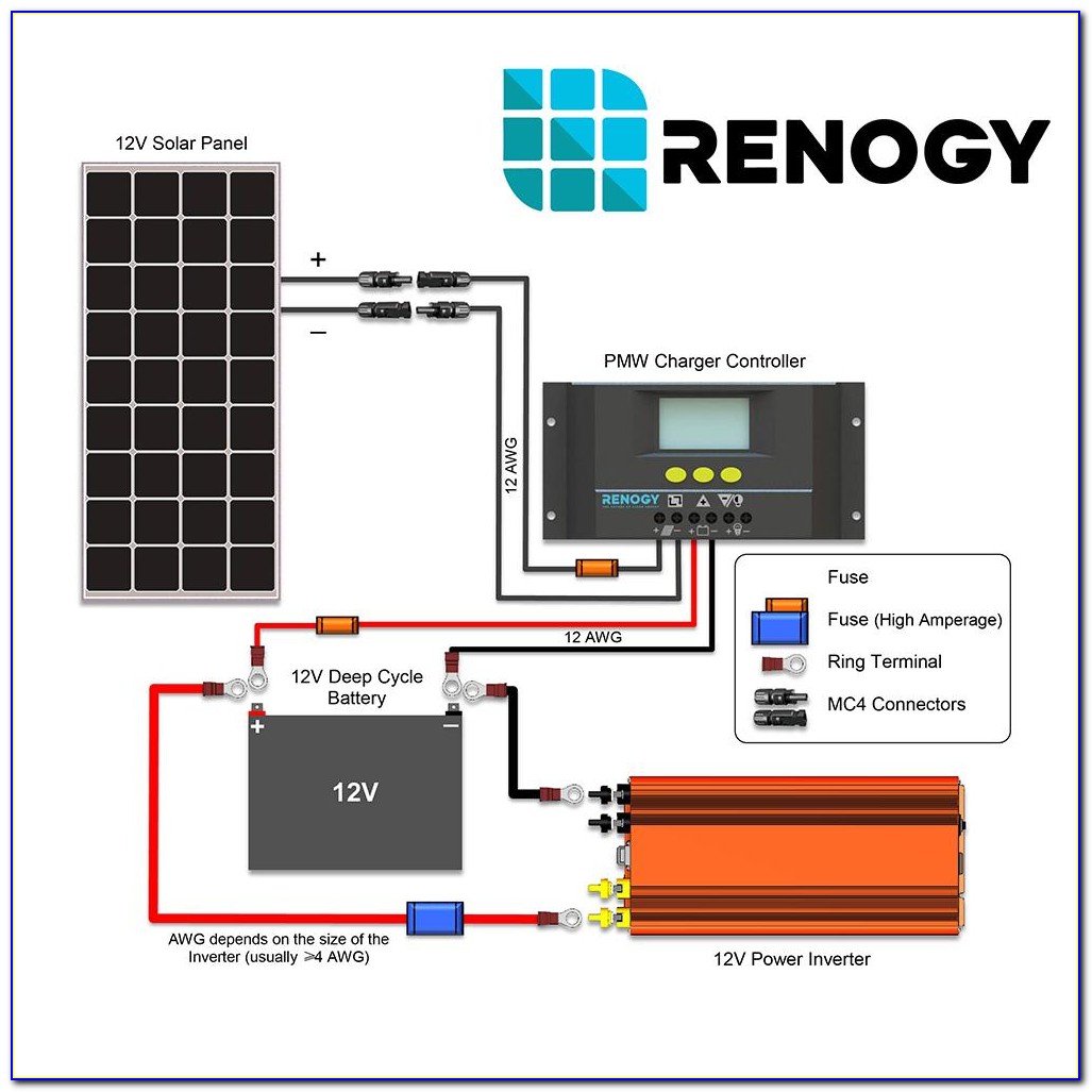 Renogy 100 Watt Solar Panel Wiring Diagram