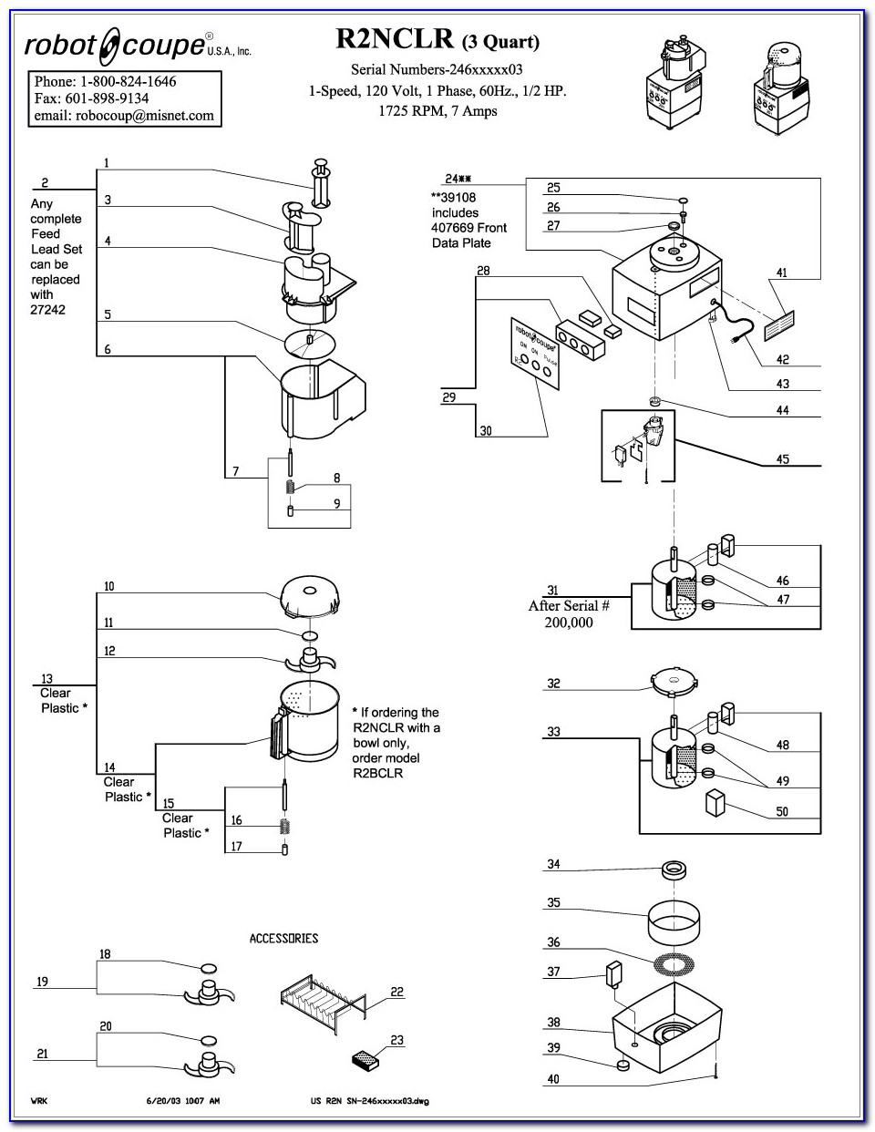 Robot Coupe R2 Dice Wiring Diagram