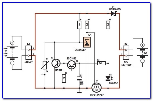 Simple Pwm Solar Charge Controller Circuit Diagram