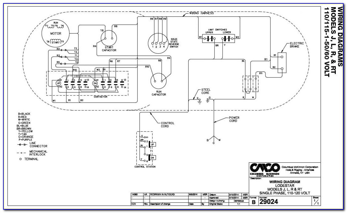 Single Phase Car Hoist Wiring Diagram