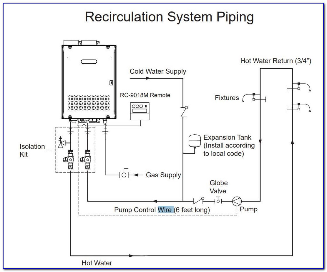 Tankless Water Heater Circulating Pump Diagram