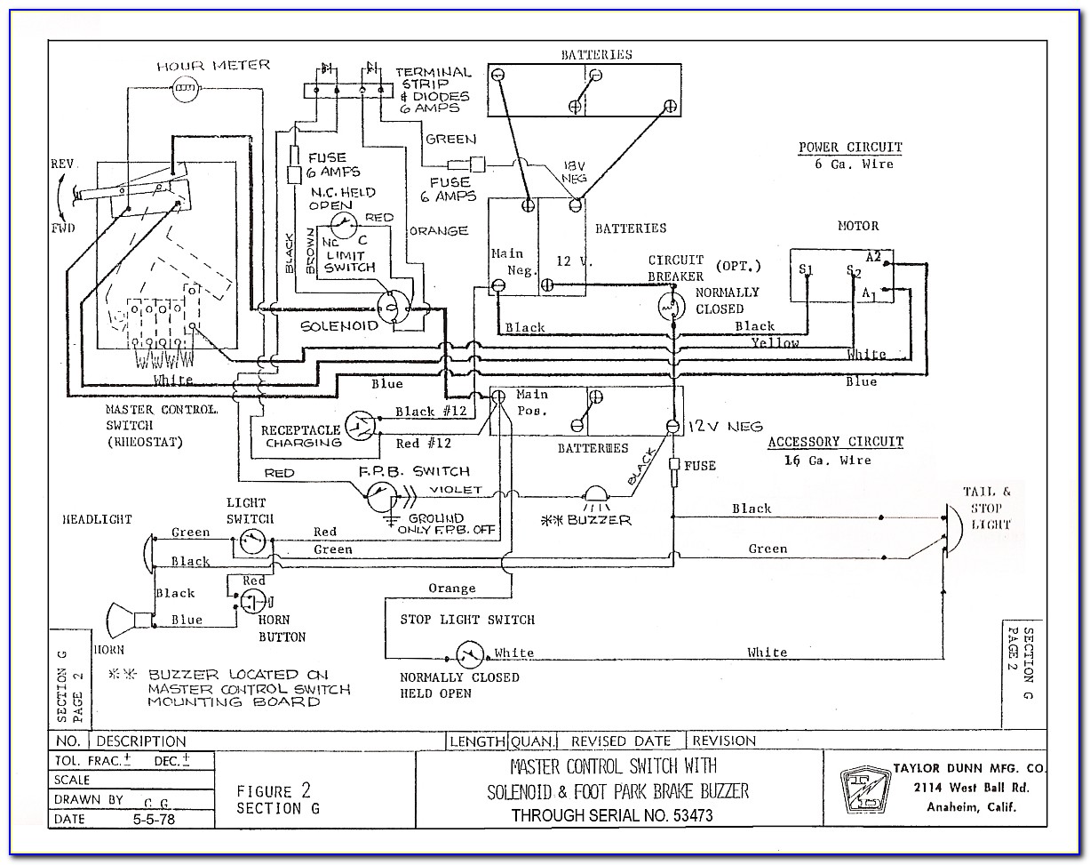 Taylor Dunn 1248b Wiring Diagram
