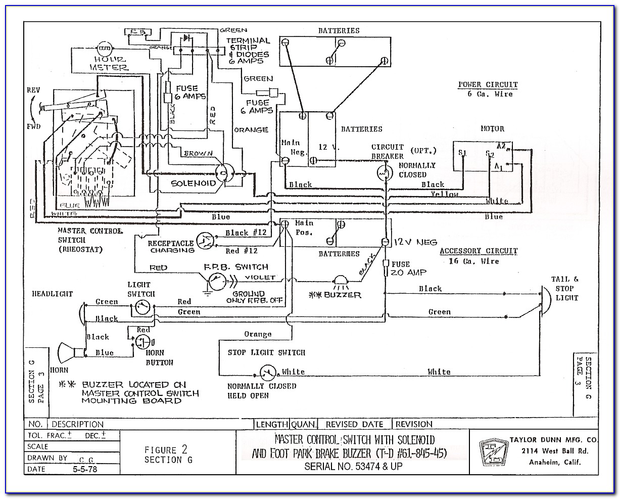 Taylor Dunn B 210 Wiring Diagram