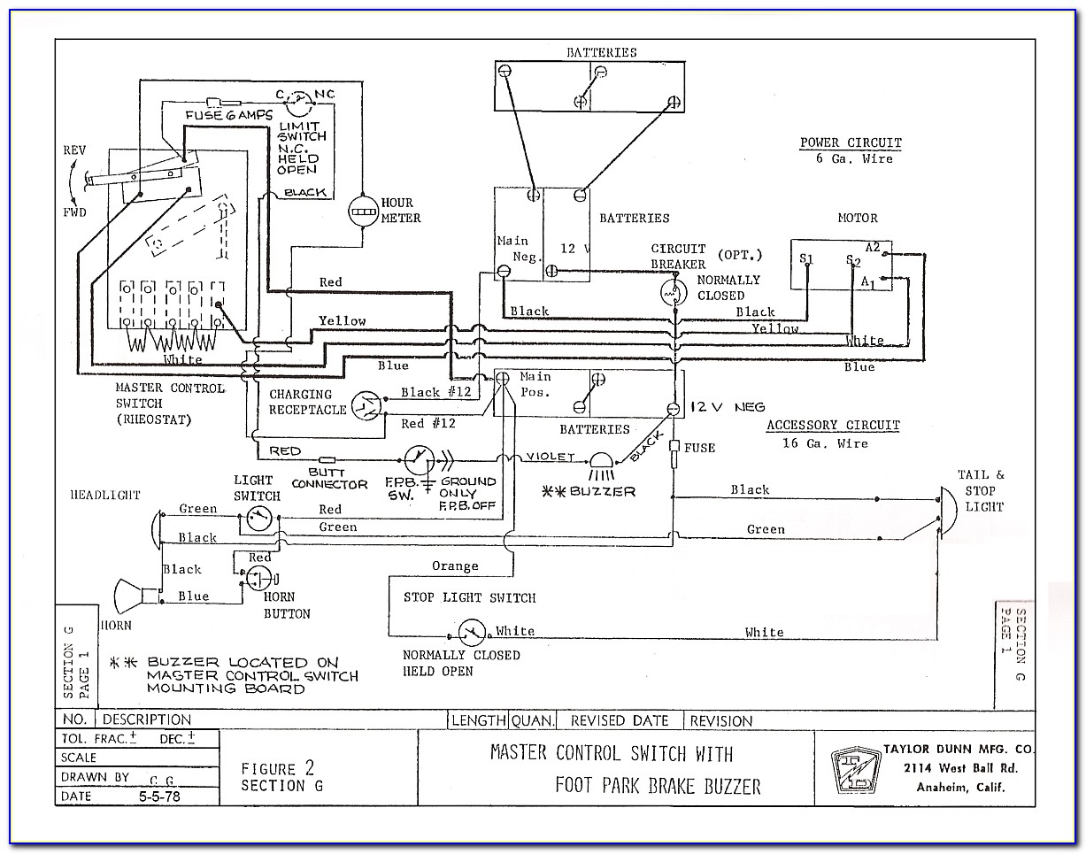 Taylor Dunn B248 Wiring Diagram