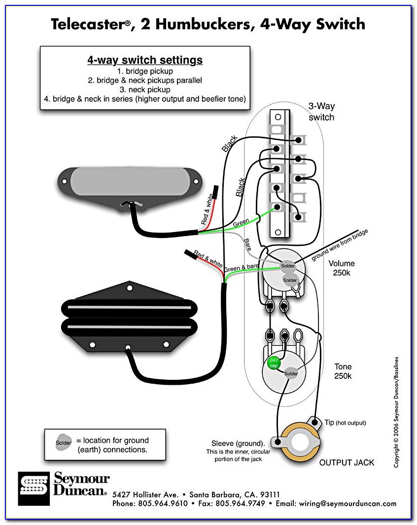 Telecaster Humbucker Wiring Diagram