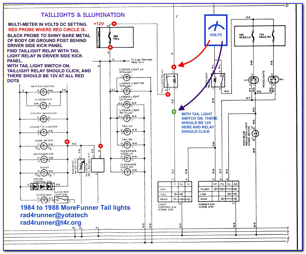 Toyota Tacoma Tail Light Wiring Diagram