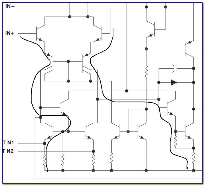 Ua741 Circuit Diagram