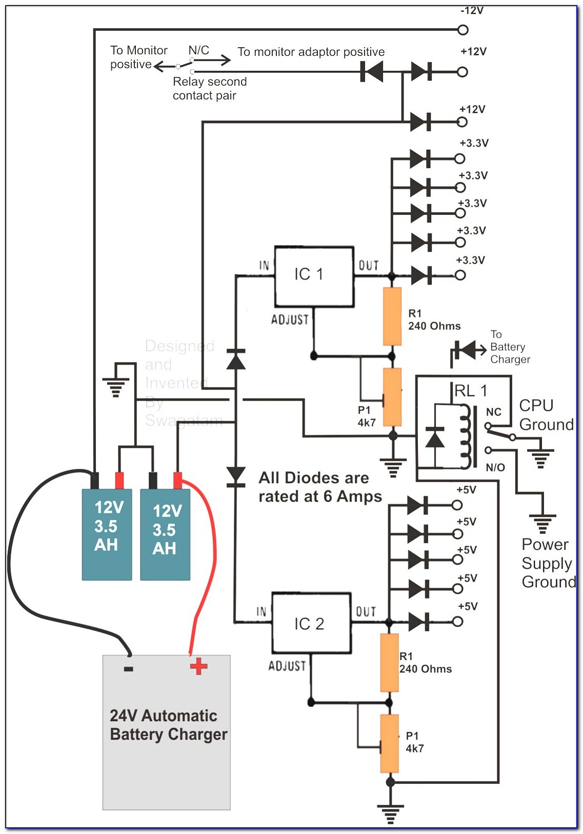 Uninterruptible Power Supply Circuit Diagram