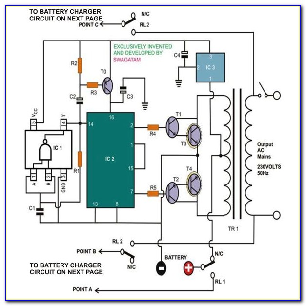 Ups Power Supply Circuit Diagram