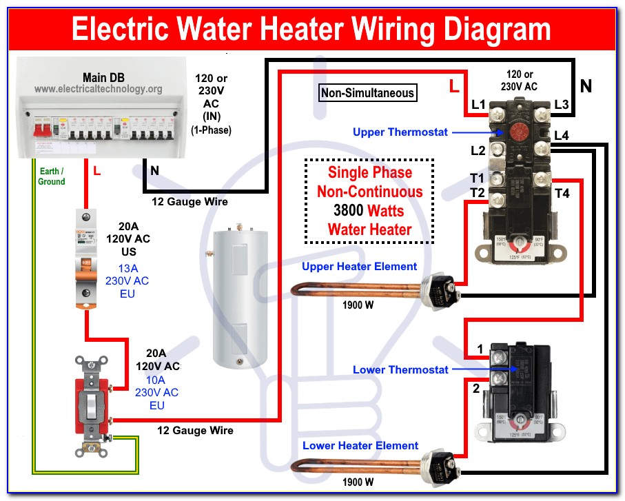 Utilitech Water Heater Thermostat Wiring Diagram