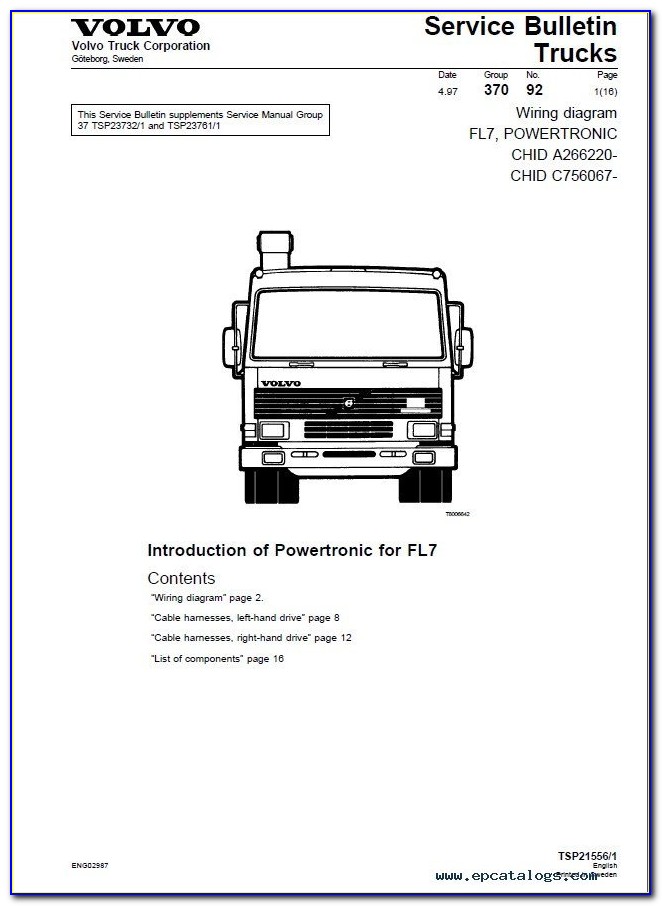 Volvo Truck Wiring Diagrams Free Download