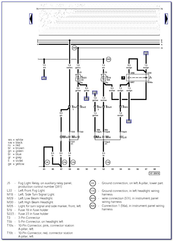 Vw Headlight Wiring Diagram