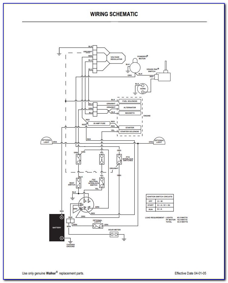 Walker Mower Deck Parts Diagram