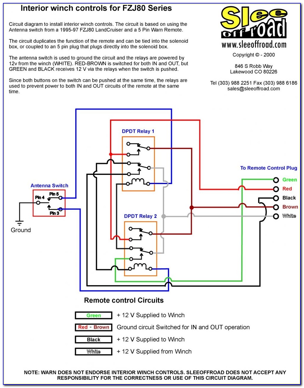Warn Winch 4 Solenoid Wiring Diagram