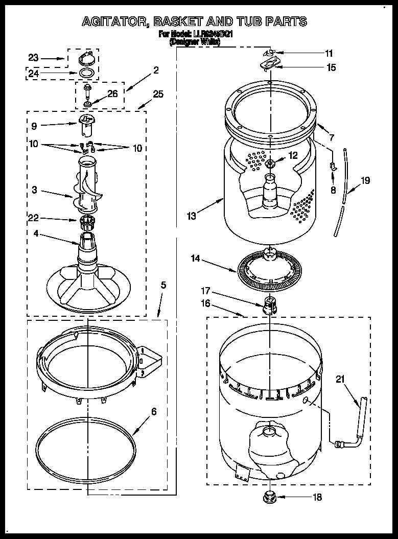 Whirlpool Cabrio Gas Dryer Parts Diagram