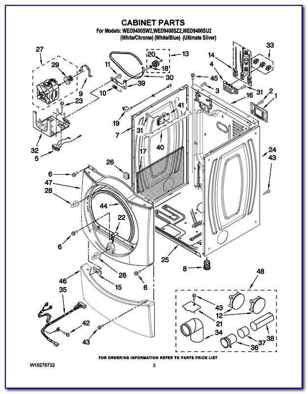 Whirlpool Duet Electronic Gas Dryer Parts Diagram