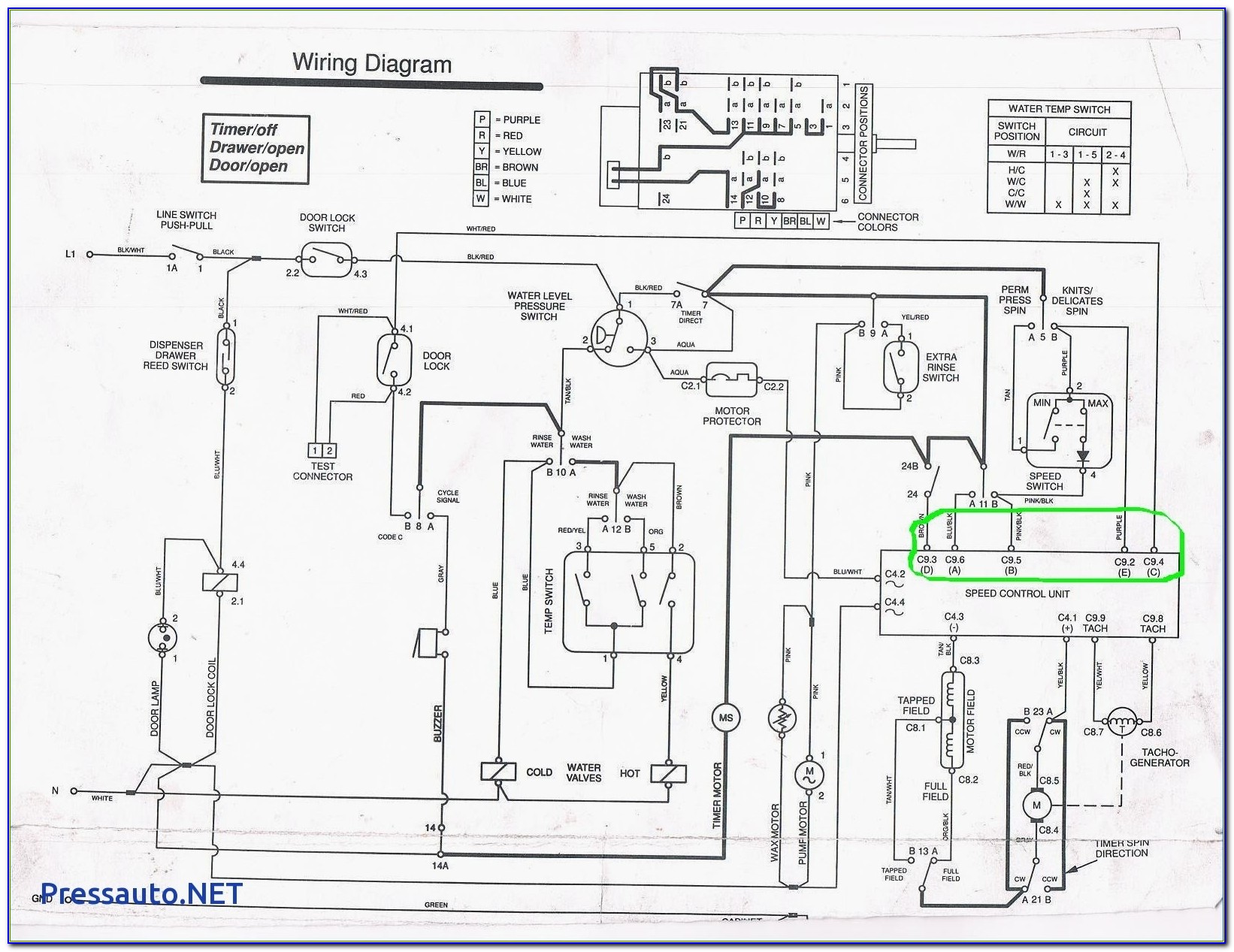 Whirlpool Top Load Washer Wiring Diagram