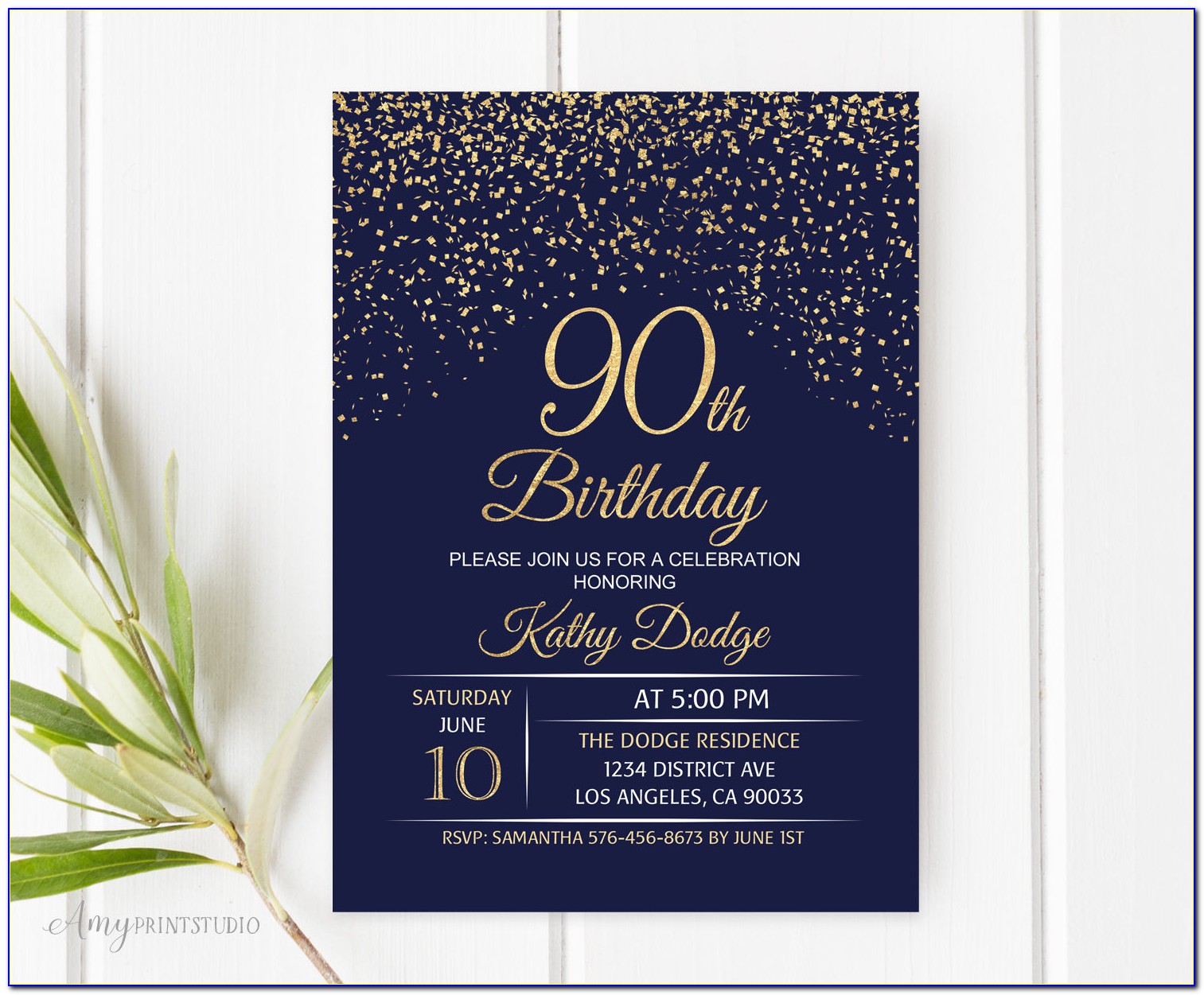 90th Birthday Invitations Australia