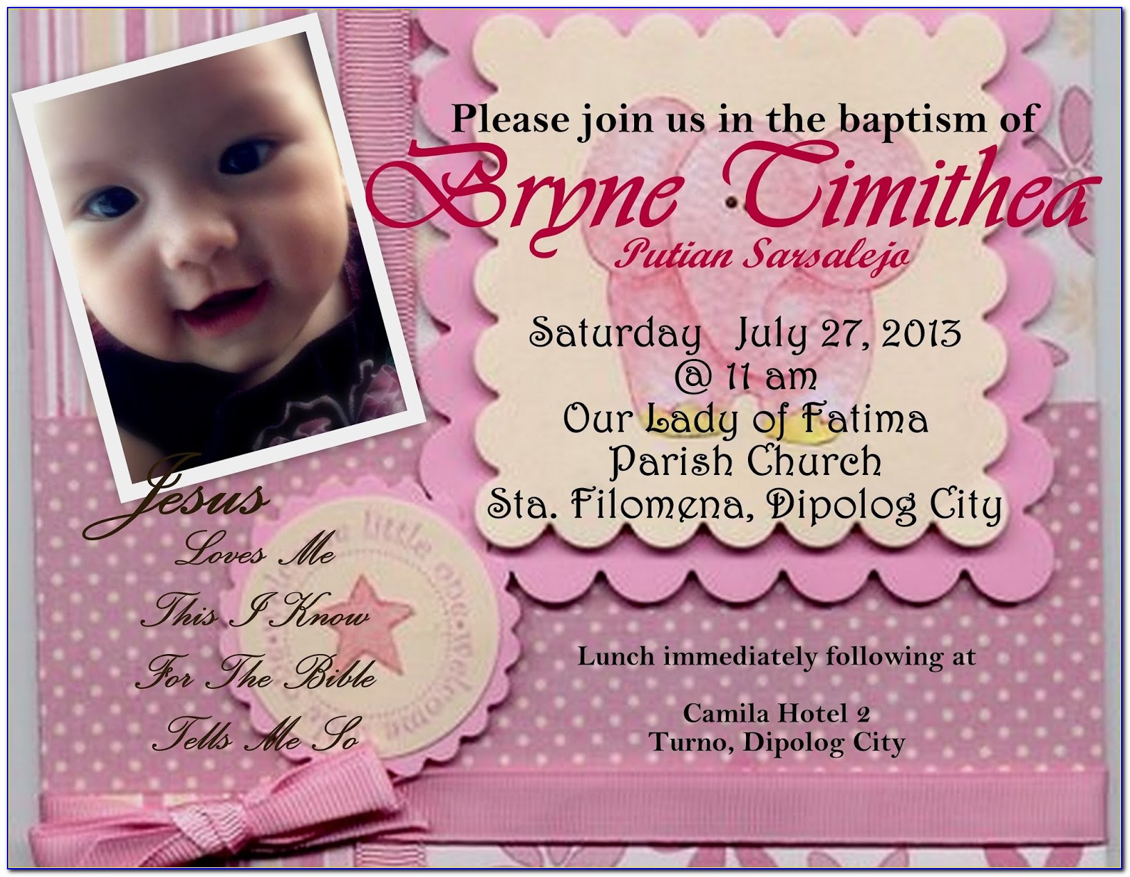 Baby Girl Birthday Invitations