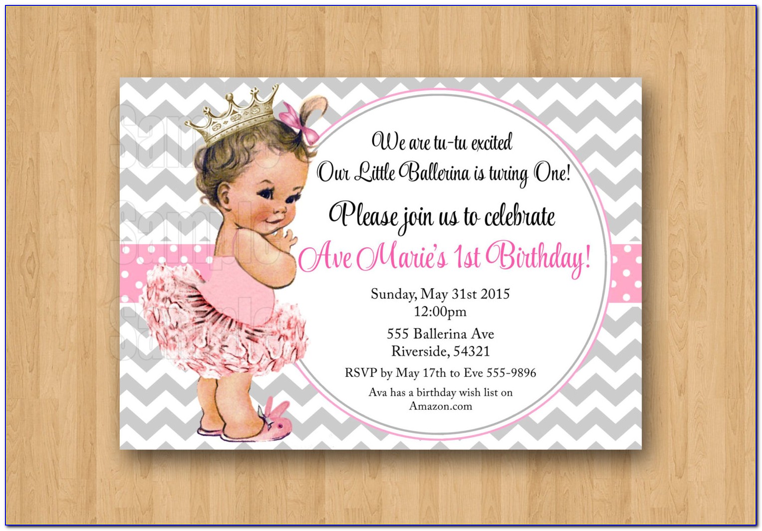 Baby Girl First Birthday Invitation Quotes