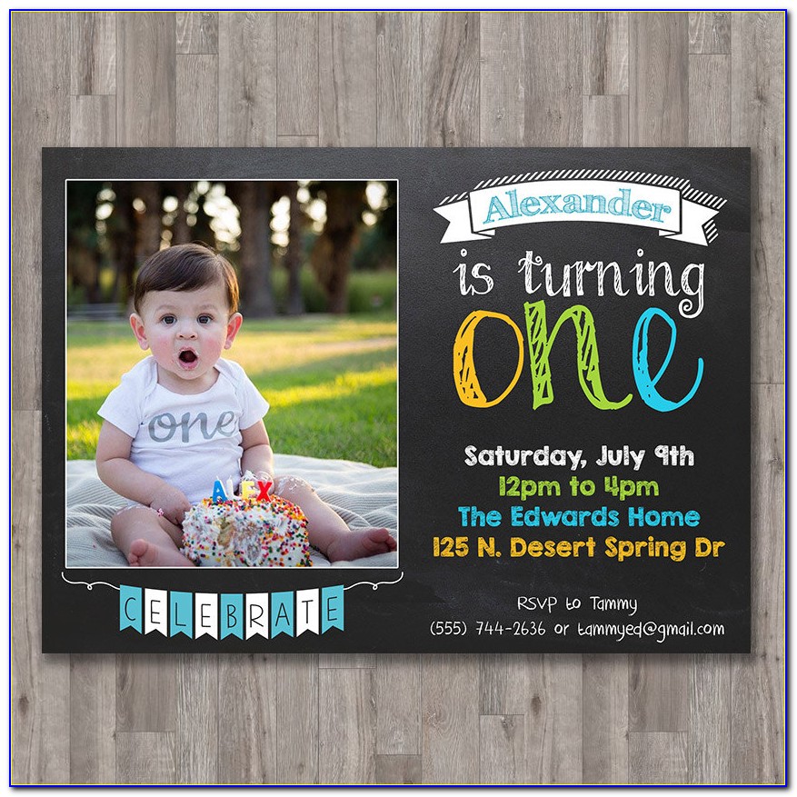 Baby's First Birthday Custom Invitations
