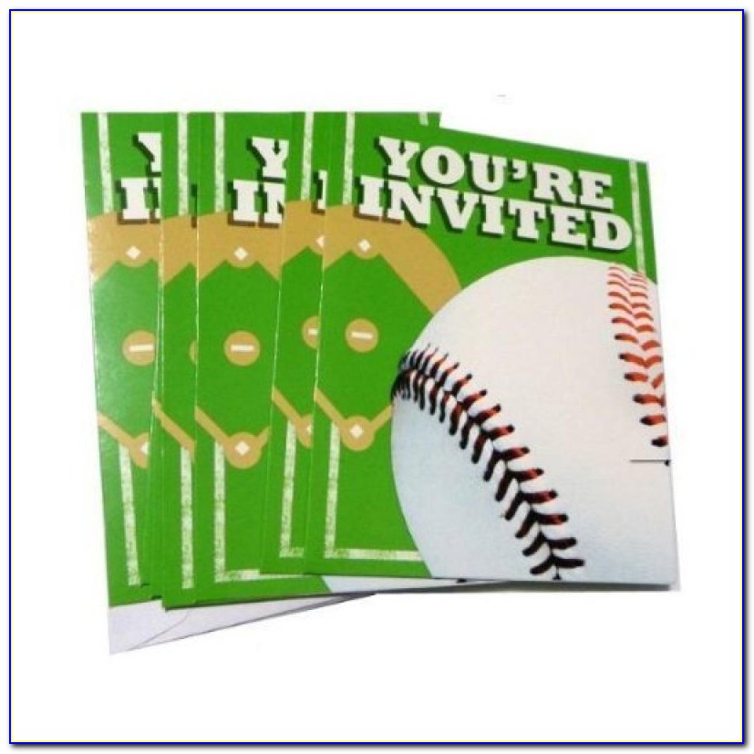 Baseball Invitations Walmart
