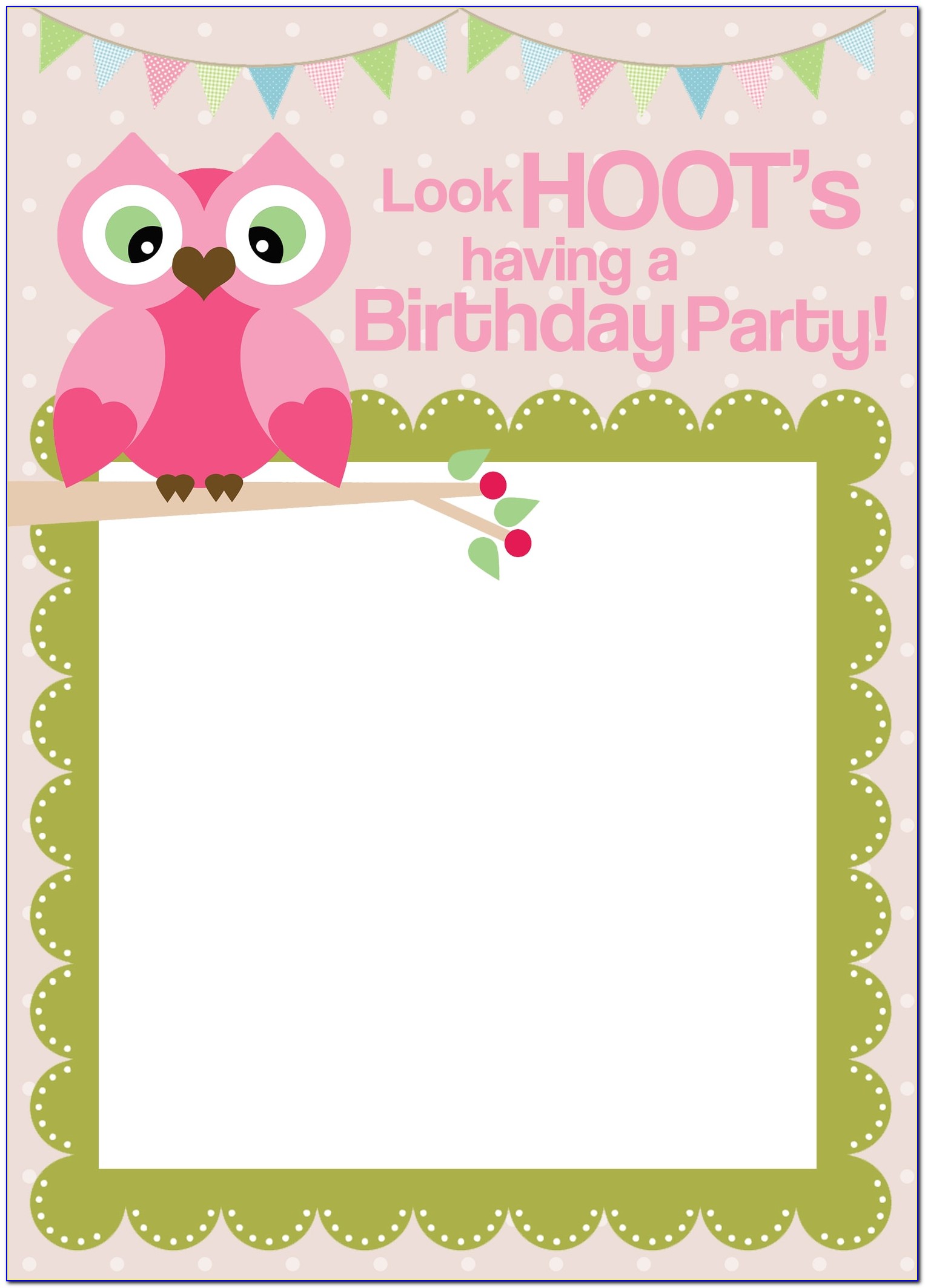 Birthday Invitation Card With Picture