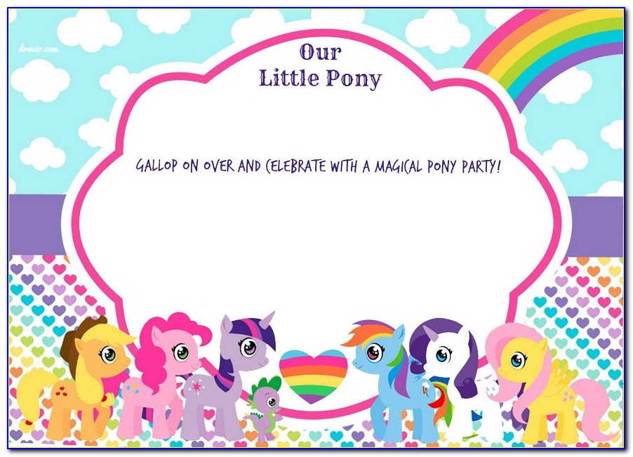 Birthday Invitation Templates My Little Pony