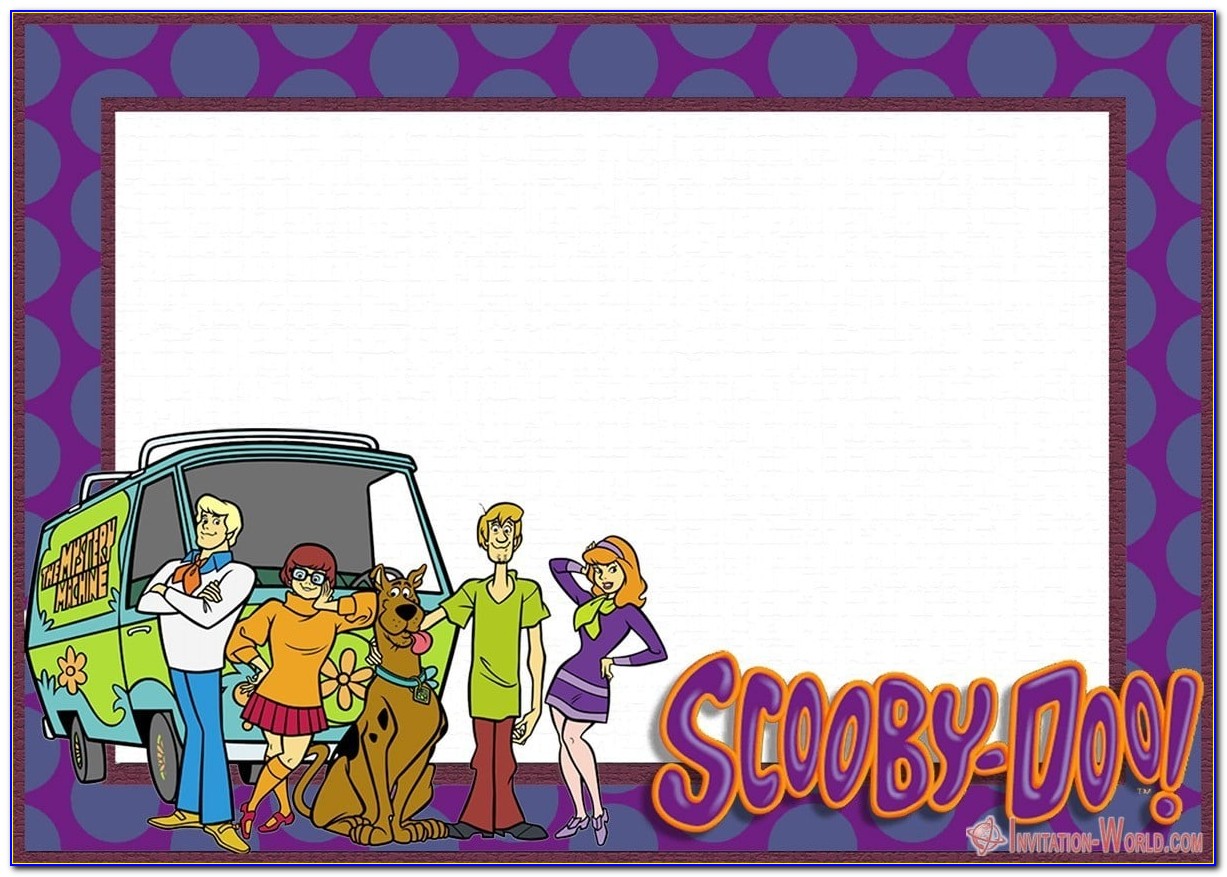 Blank Scooby Doo Invitations