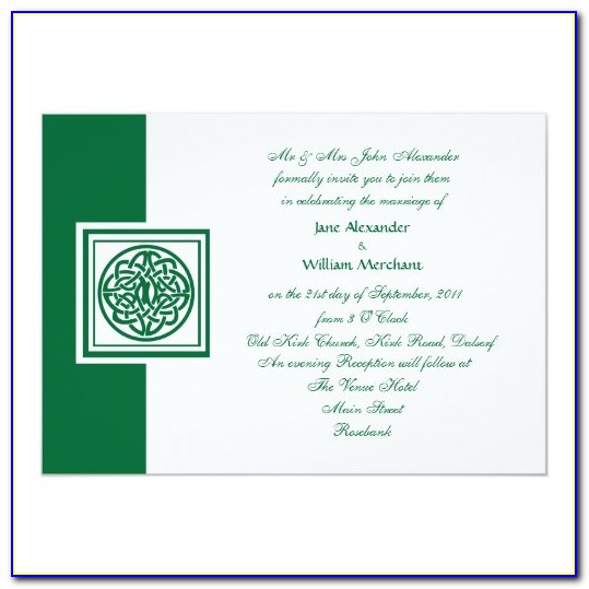 Celtic Fc Wedding Invitations
