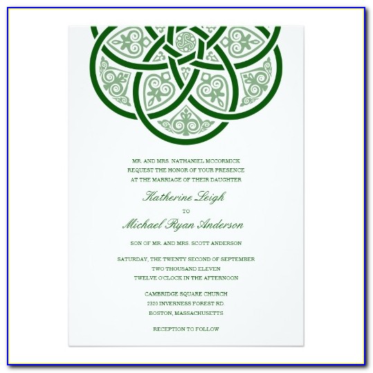 Celtic Themed Wedding Invitations