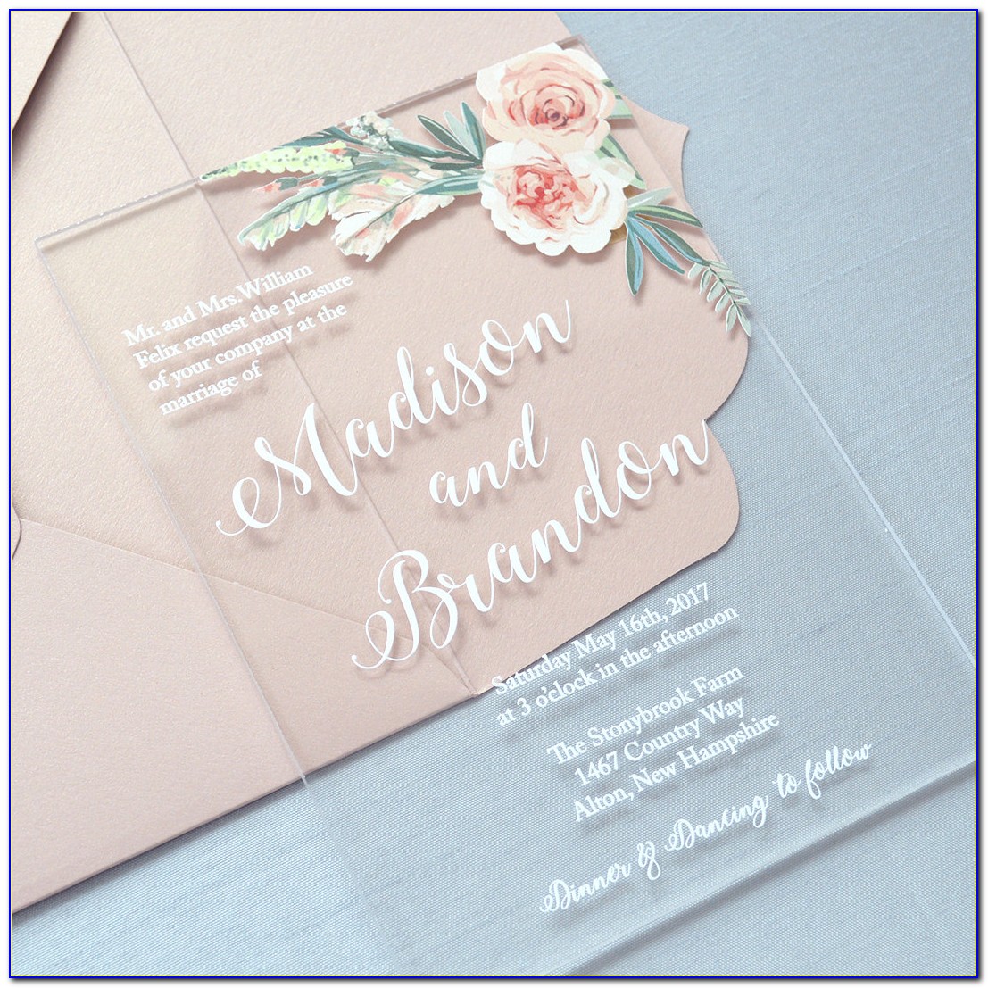 Clear Envelopes For Wedding Invitations