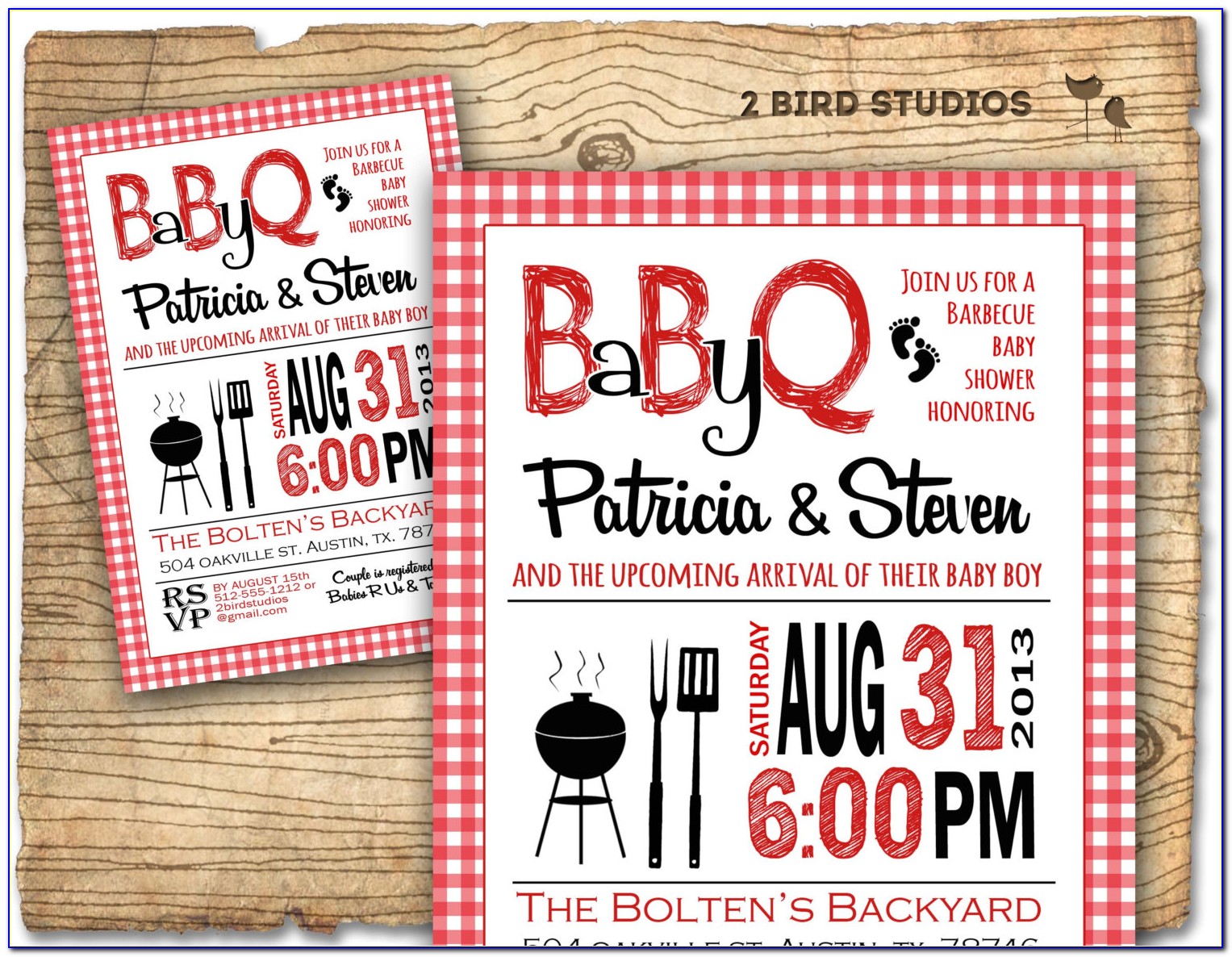 Couples Baby Shower Bbq Invitations