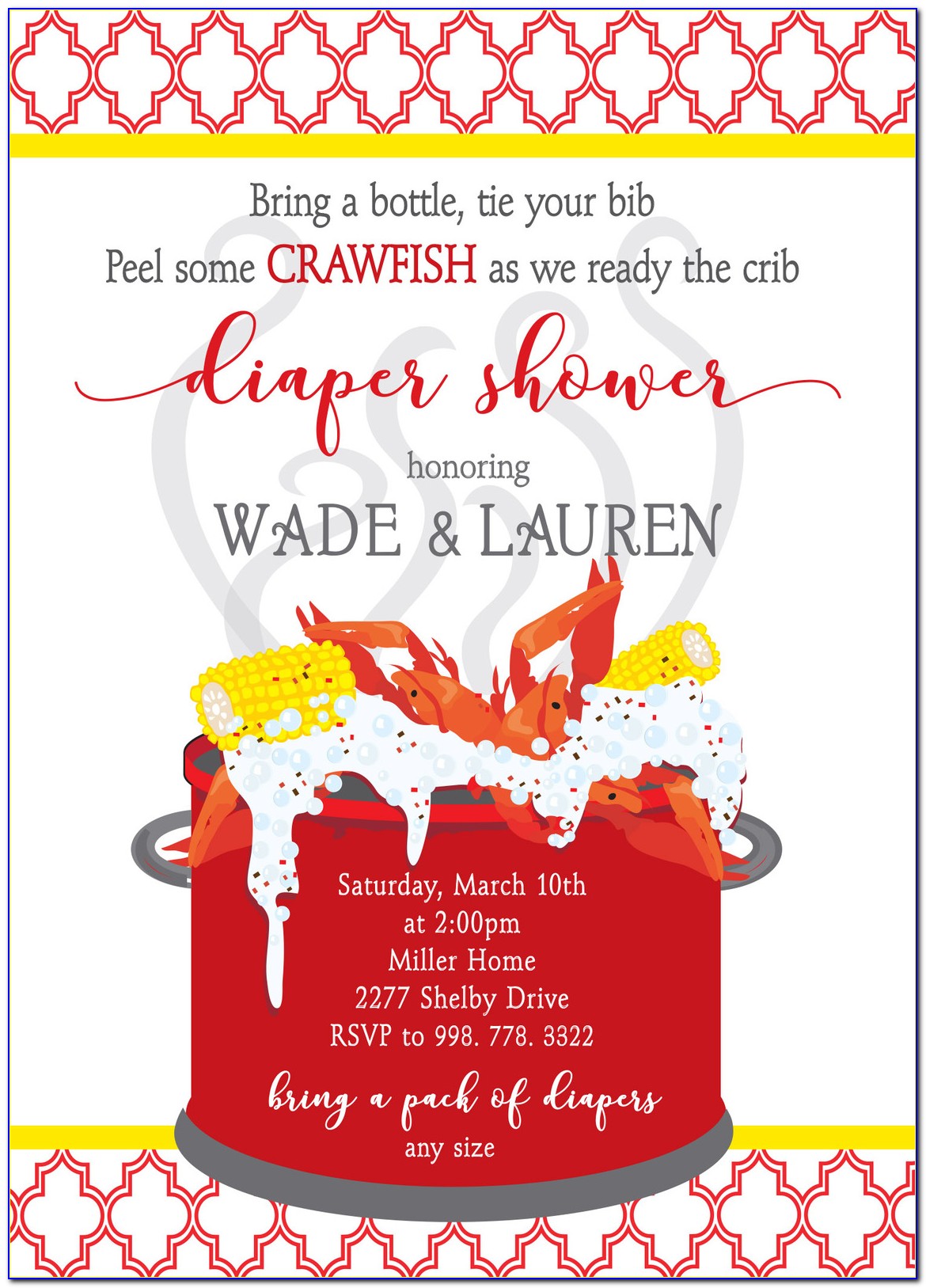 Crawfish Boil Wedding Invitations