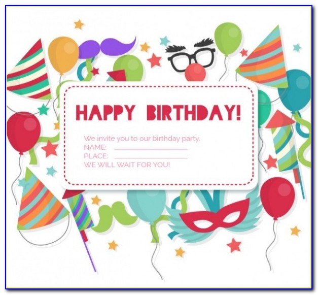 Create Unicorn Birthday Invitation Card Online Free