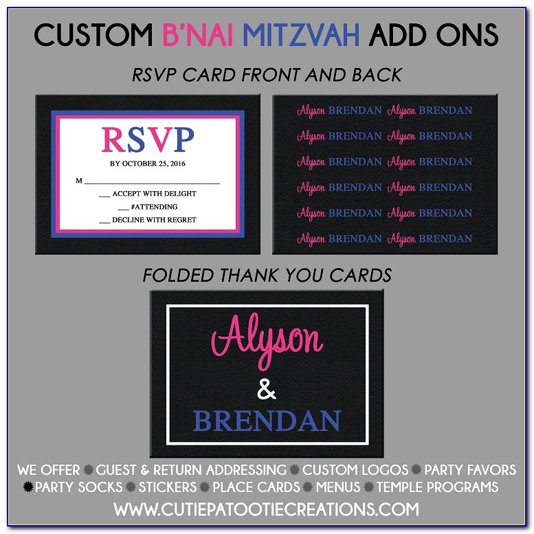 Custom B'nai Mitzvah Invitations