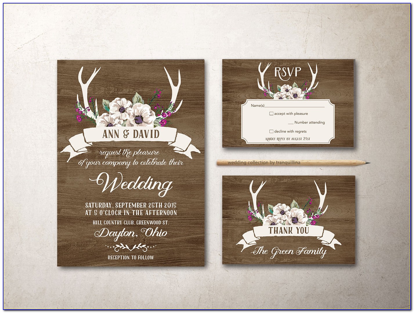 Deer Wedding Invitations
