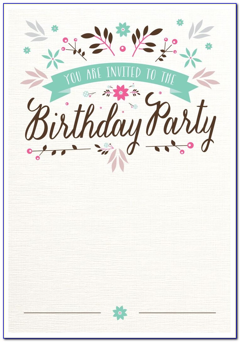 Design Birthday Invitation Free