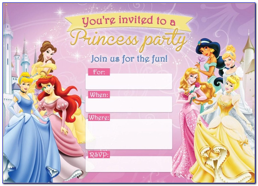 Disney Birthday Invitations Sample