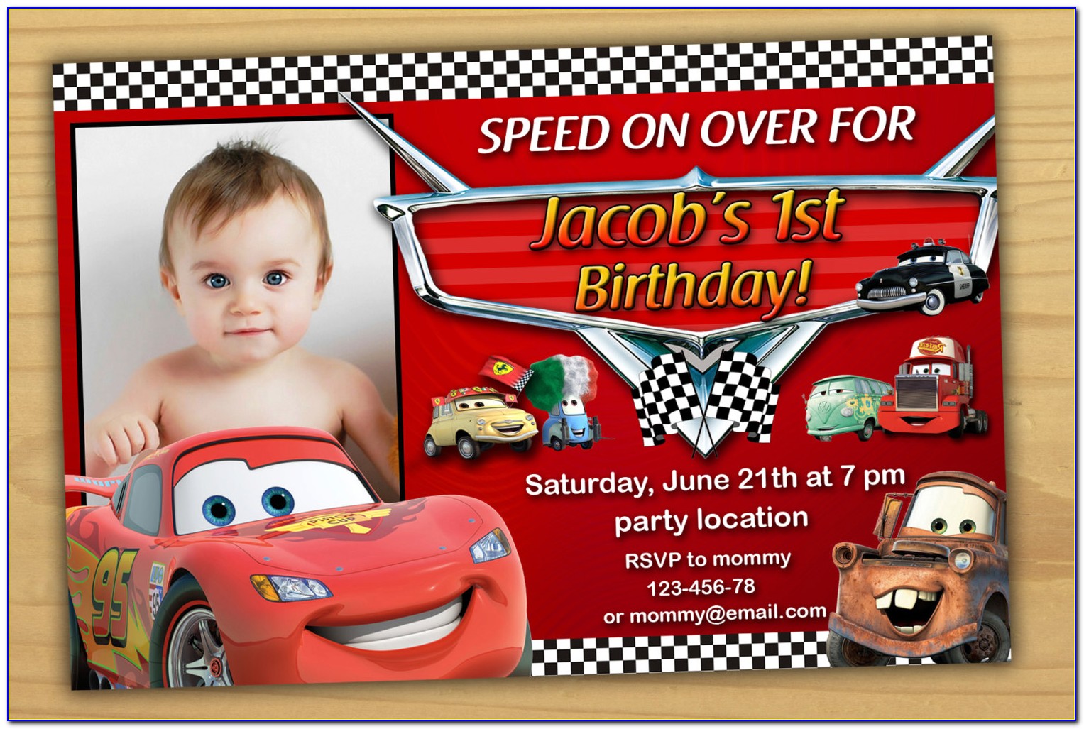 Disney Cars Birthday Invitations Online
