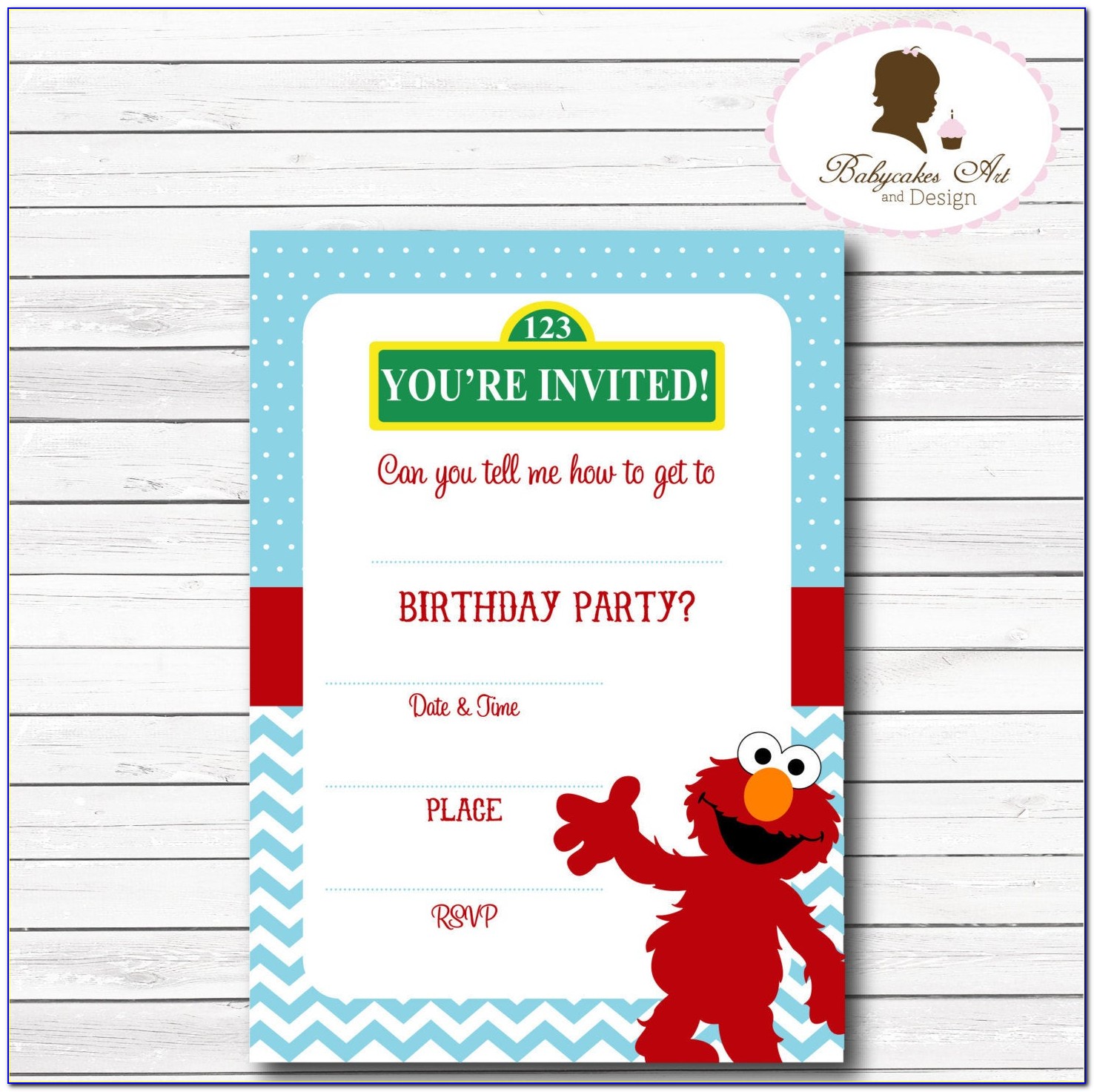 Downloadable Elmo Birthday Invitations