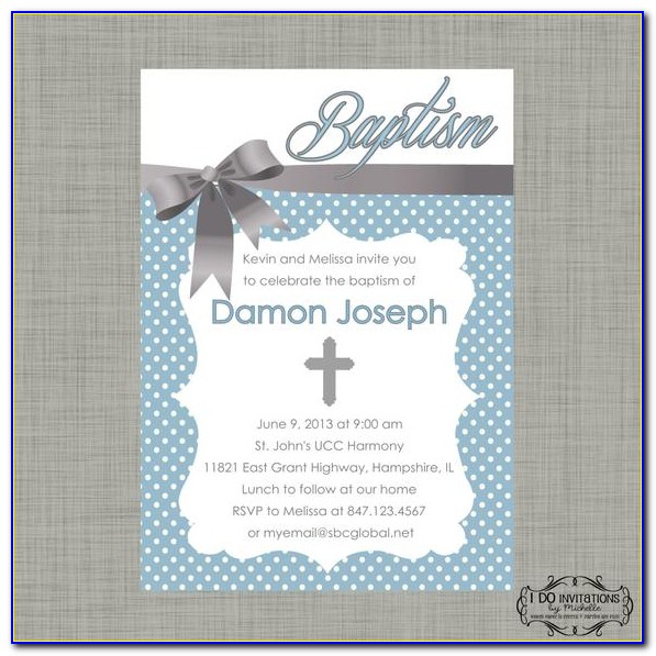 Etsy Baby Boy Baptism Invitations
