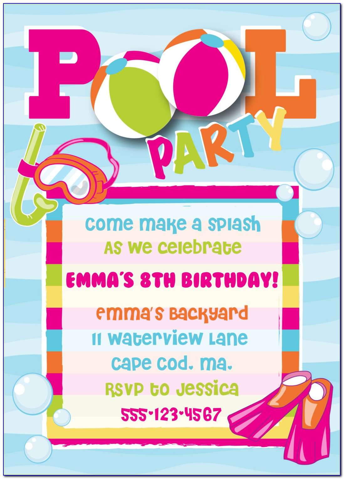 Etsy Birthday Invitations Girl