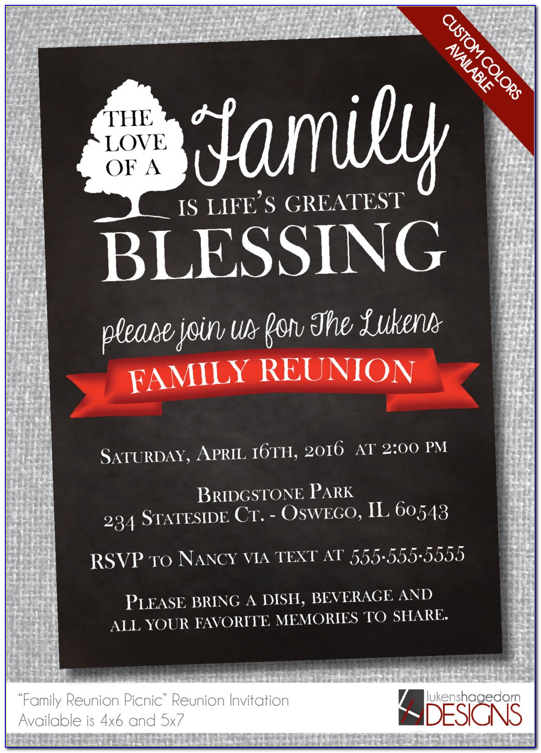 Family Reunion Invitation Wording Ideas