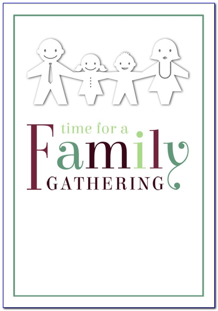 Family Reunion Sample Invitation Letter