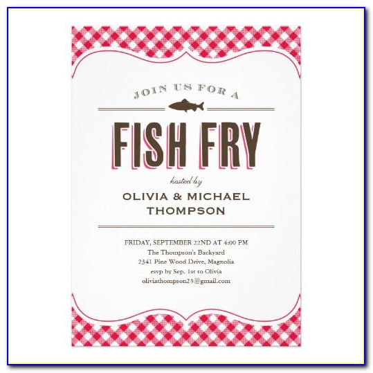 Fish Fry Invitation Template Free