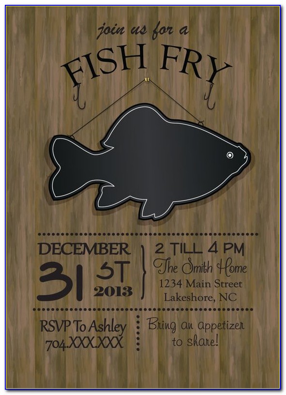 Fish Fry Invitation Template