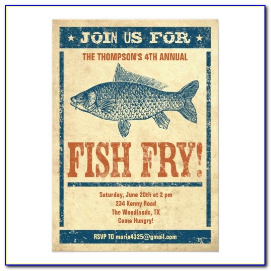 Fish Fry Invitation Wording