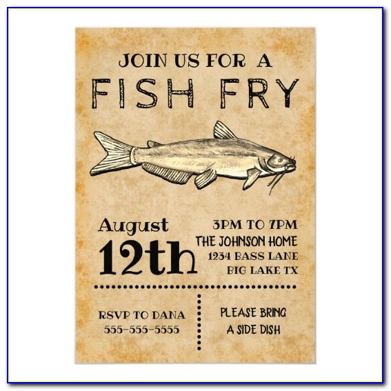 Fish Fry Invitations Printable