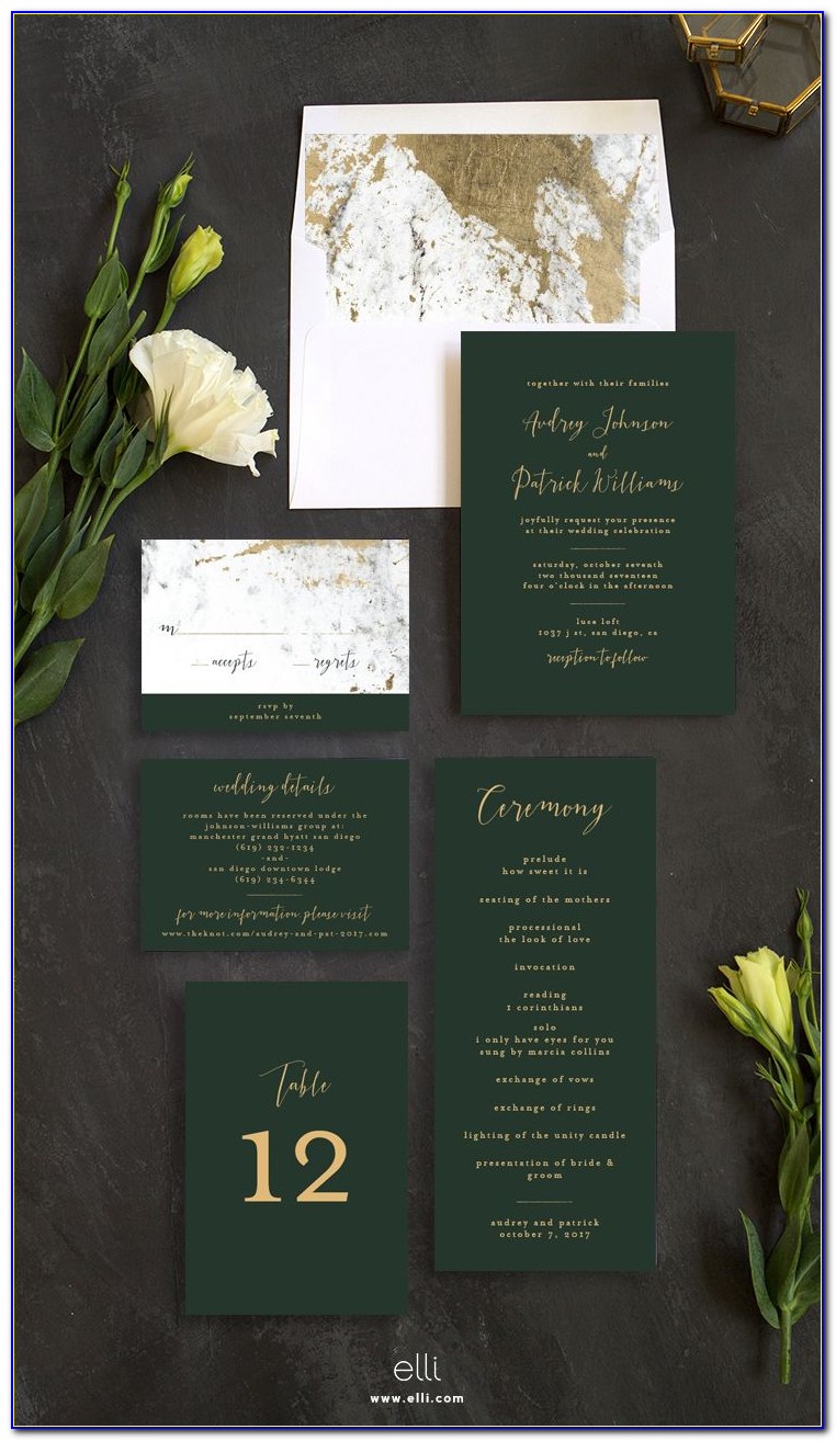 Forest Themed Wedding Invitations